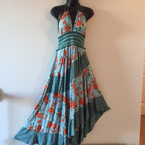 boho halter dress